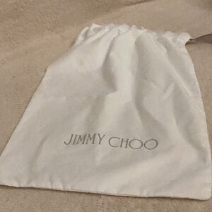 Jimmy Choo dust  bag ivory color 14x10,5